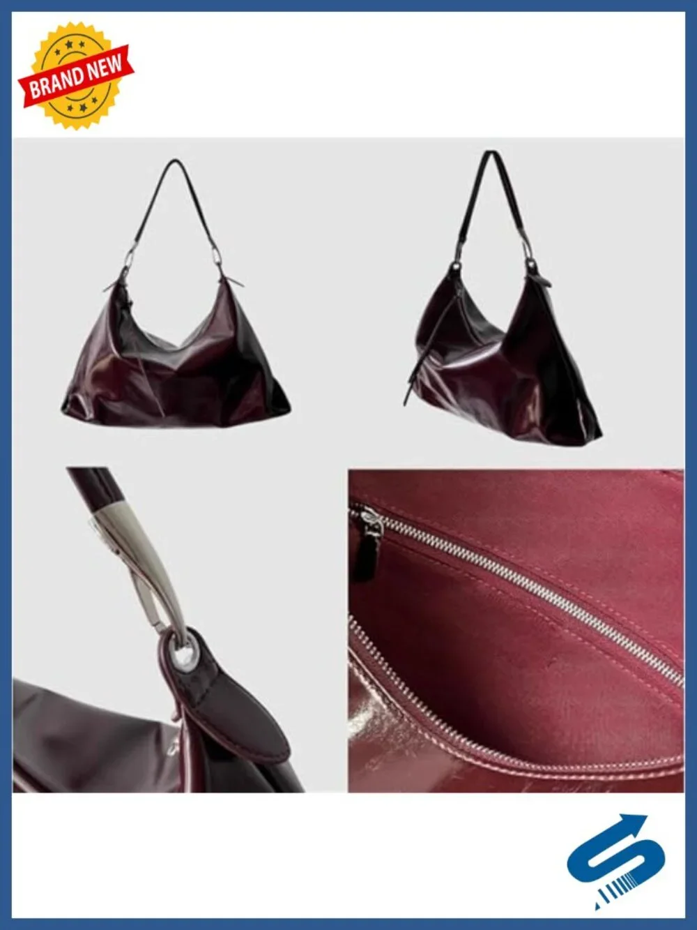 Large Hobo Tote Bag for Women Vegan Leather PU Shoulder Crossbody Laptop iPad